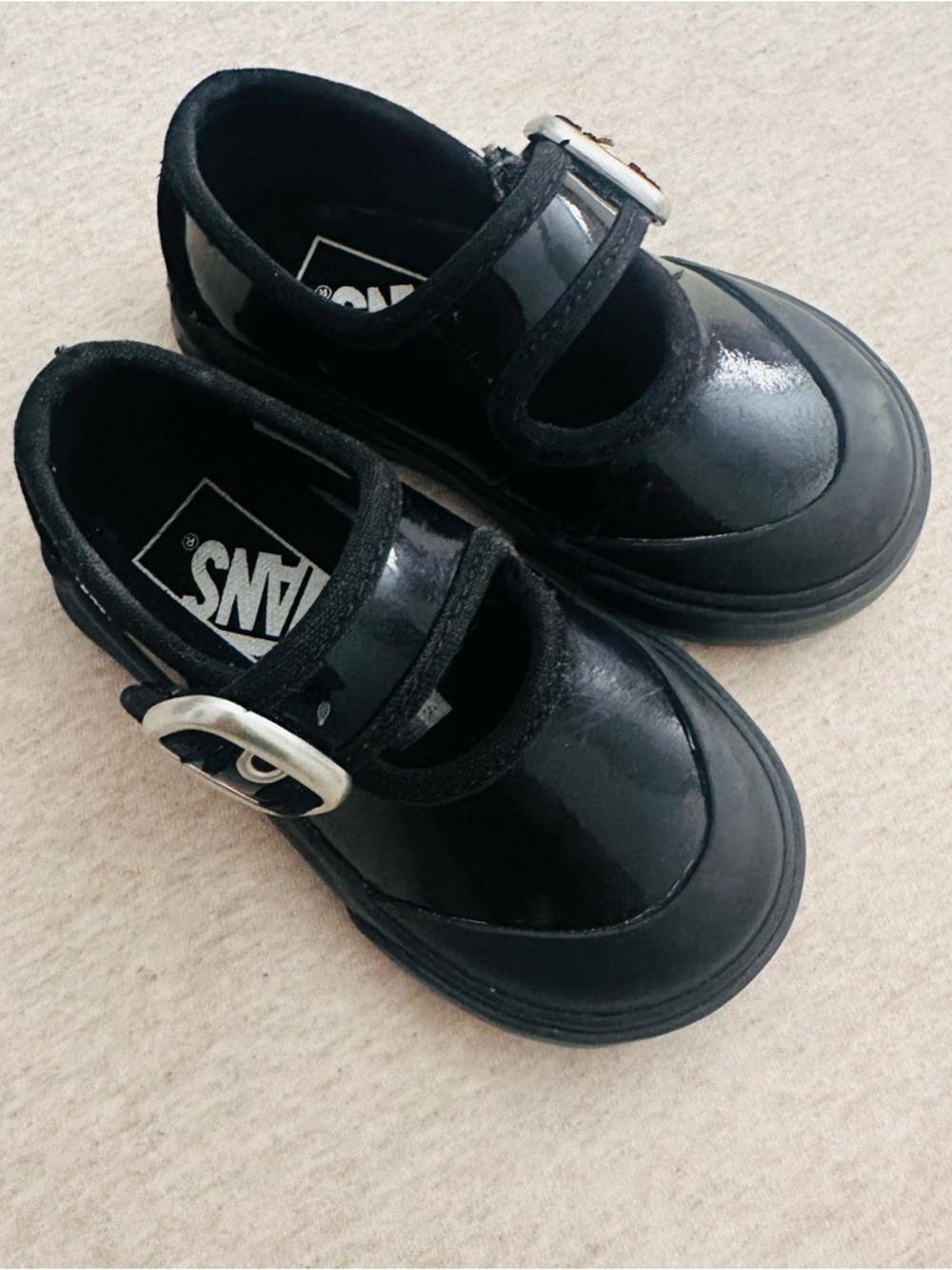 VANS black Velcro Mary Jane shoes